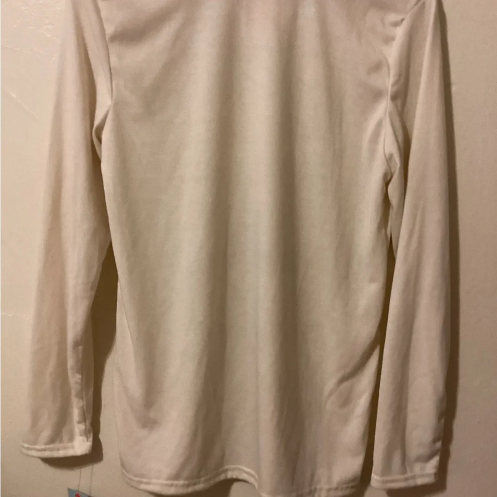 Cat & Jack Beige Cream XXL long top with Shark logo Has Santa Hat (16-18)